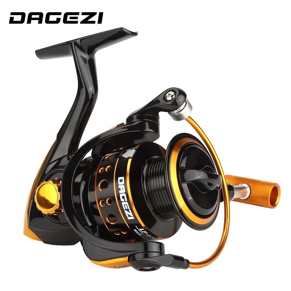 DAGEZI 13BB металлический Спиннинг рыболовная Катушка LP1000 4000 морской 5 2: 1 Fly колесо для