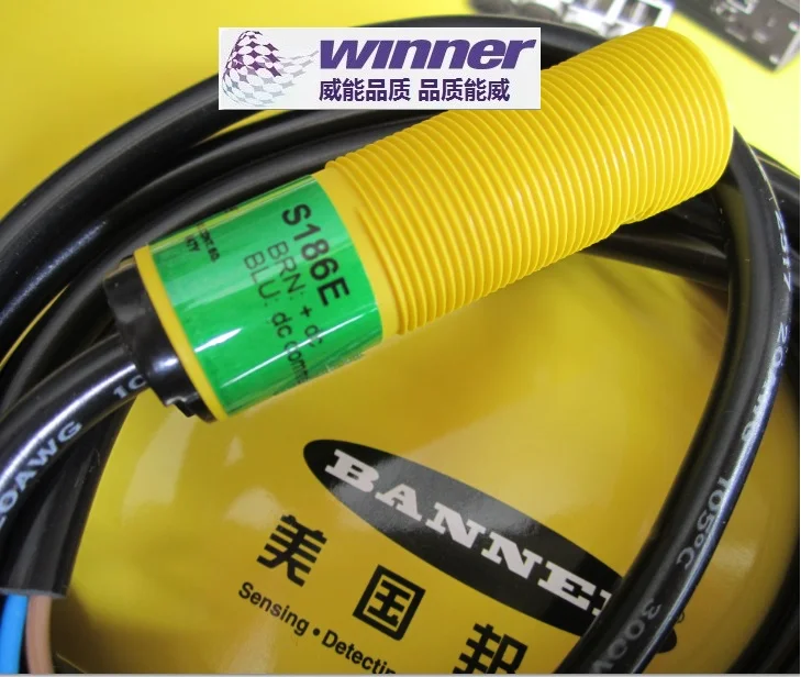 

Free shipping S186E waterproof IP69K photoelectric sensor, the distance of 20 meters