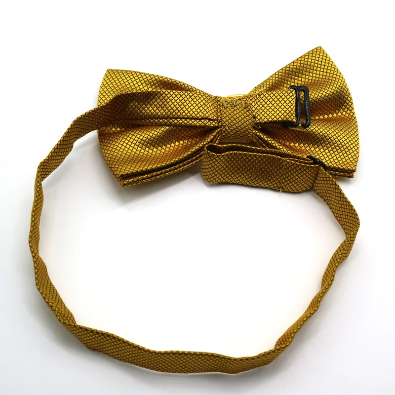 Роскошный комплект из 2 предметов, мужской однотонный Карманный квадратный бант-галстук, регулируемый носовой платок, галстук-бабочка, набор для свадебной вечеринки в клетку
