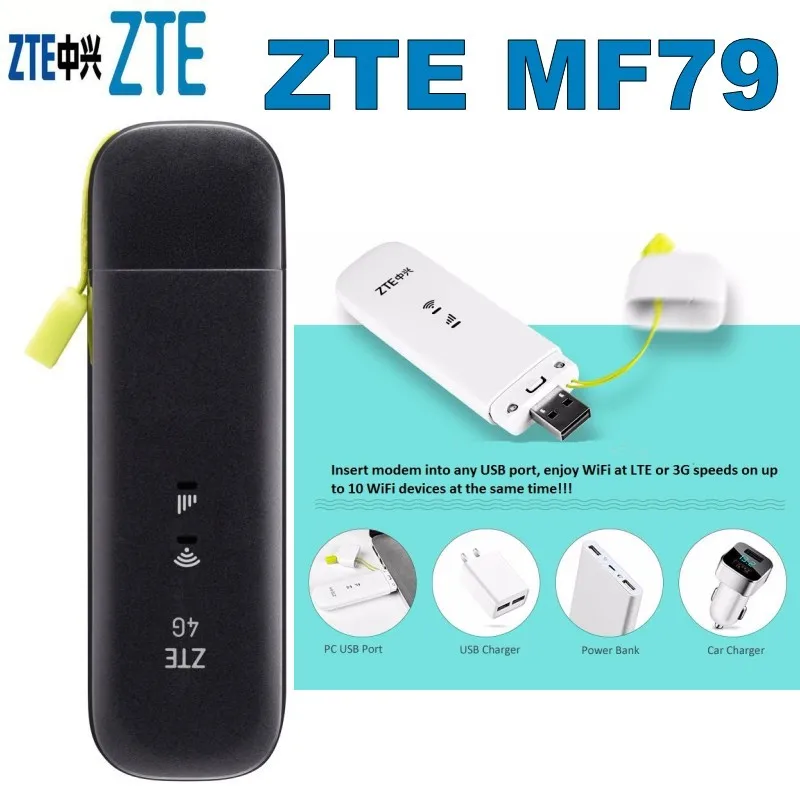 Набор из 10 шт. ZTE MF79 4G LTE WiFi Stick Band 3 1800 MHz 7 2600 /Band 28 700MHz|Модемы| |