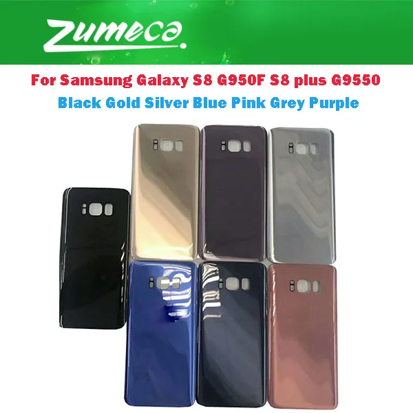 Крышка батарейного отсека для Samsung Galaxy S8 G950F plus G9550 черный Золотой Серебряный