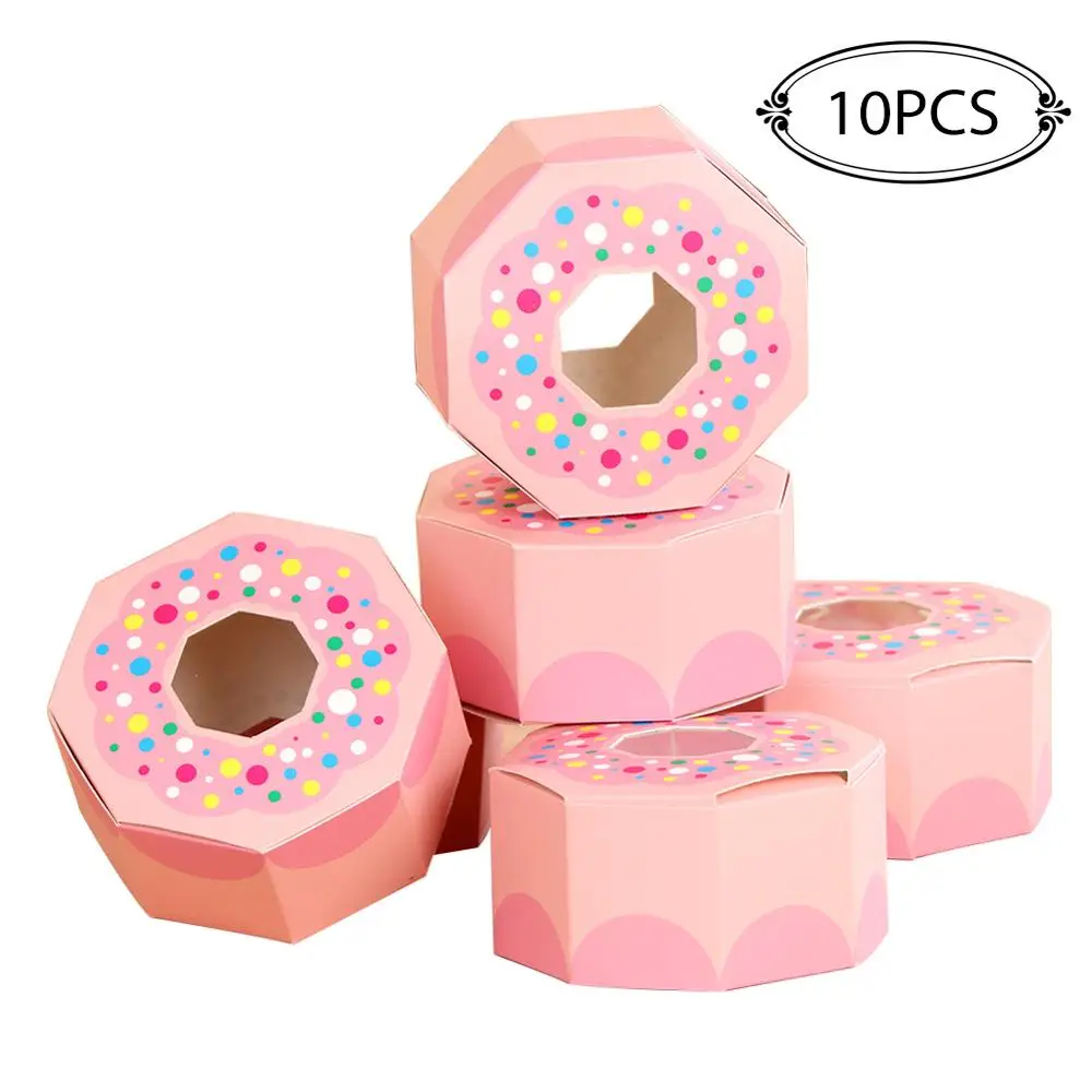 OurWarm Candy Boxes Craft Paper Birthday Party Favor Kids Gift Boxes Wedding Decorations Baby Shower Supplies - Цвет: 10pcs