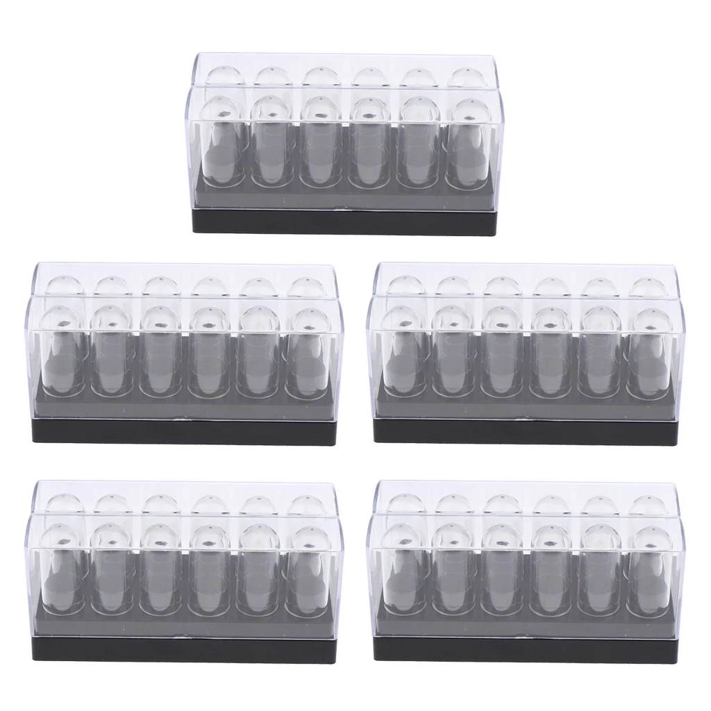 

Make Up Empty Lipstick Tubes Containers DIY Heat-resistant Makeup Lip Balm Tube Set Cosmetic - Black, 5Pcs, 3.6x1.4x1.7 inches