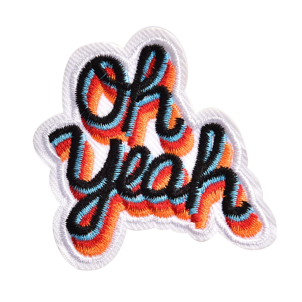 5.3cmx6.4cm DIY Iron On Patch Embroidered Applique Sewing Label Clothes