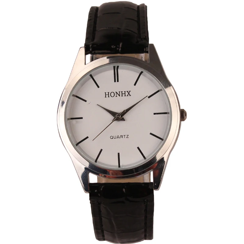 

Womens Mens Ladies Mens Leather Quartz Analog Dress Bracelet Wrist Watch Essential Dec06