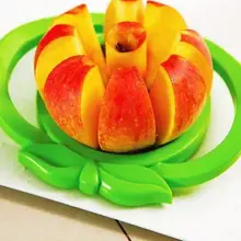 Абсолютно новое устройство для резки яблок нож для резки ломтерезки разделитель Фруктовый нож для яблока груши из нержавеющей стали полезный, безопасный ABS кухонный инструмент для обеденного бара