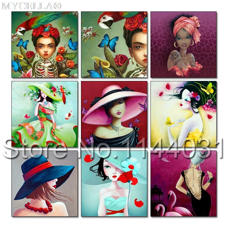 

5D Diy Diamond Painting Cross Stitch Handcraft Flower Butterfly Girl Resin Embroidery Needlework Full Mosaic Paint Kits Crafts