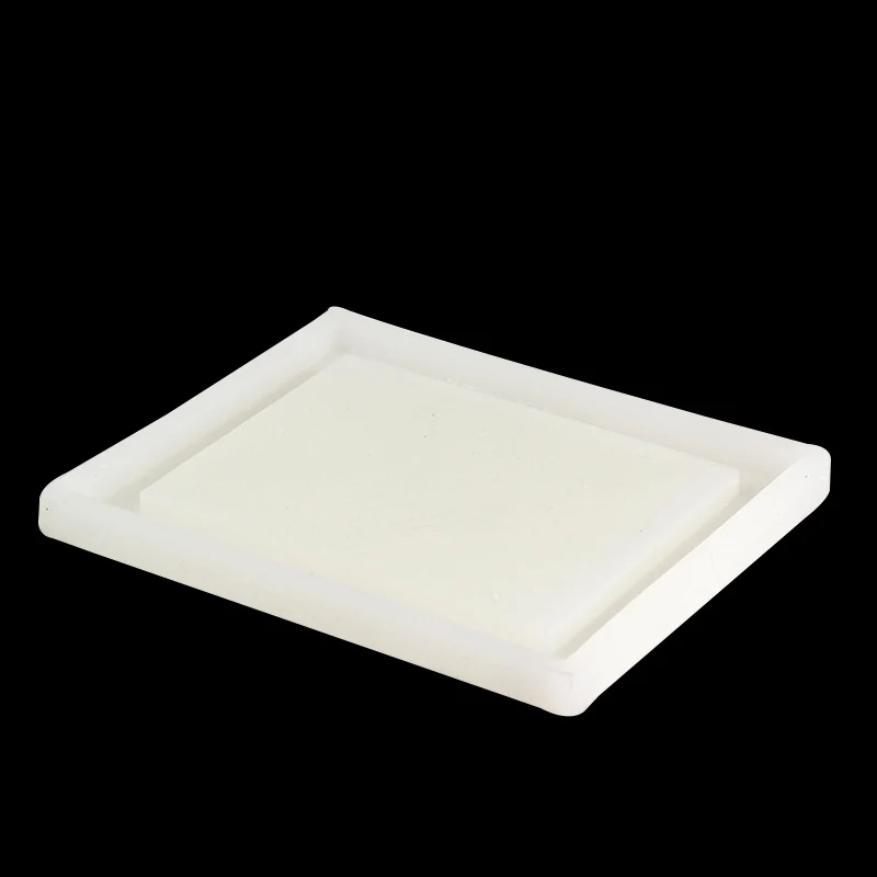 Силиконовая форма для бетонных лотков, квадратная форма для бетонных тарелок ручной работы