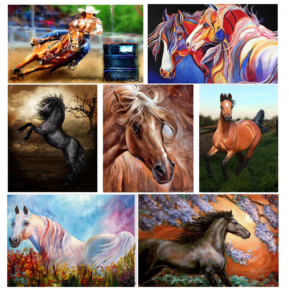 

New mosaic Diamond Embroidery animals DIY Diamond Painting horse Full Square Drill Home Decor Picture Of Rhinestone,home decor