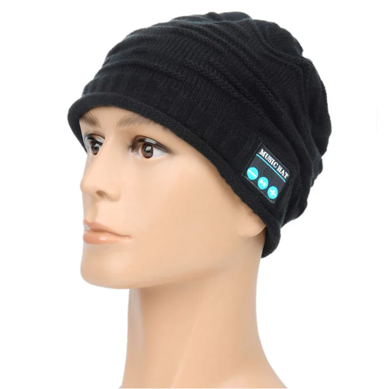 

Christmas gift ! New Arrival Bluetooth beanie Hat Cap Knitted Winter Magic Hands-free Music mp3 Hat for Woman Men Smartphones