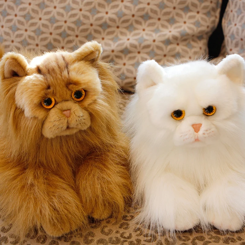 Dorimytrader Cute Simulation Cat Plush Toy Lifelike Lovely Realistic Pets Cat Doll Car Decoration Baby Gift 38x15x18 DY50141 (8)