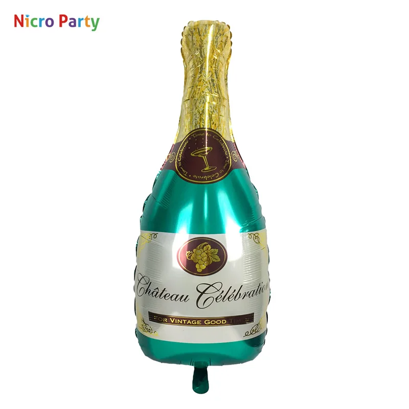 

Nicro Champagne Cup Beer Bottle Aluminum Foil Balloons Wedding Birthday Party Decorations Kids Bachelorette Party #Bal98