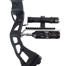 Блочный лук лазерный прицел и фонарик Фонарь бочка крепление для стрельбы из лука лук Ночная охота стрельба Охотник Стрельба Цель