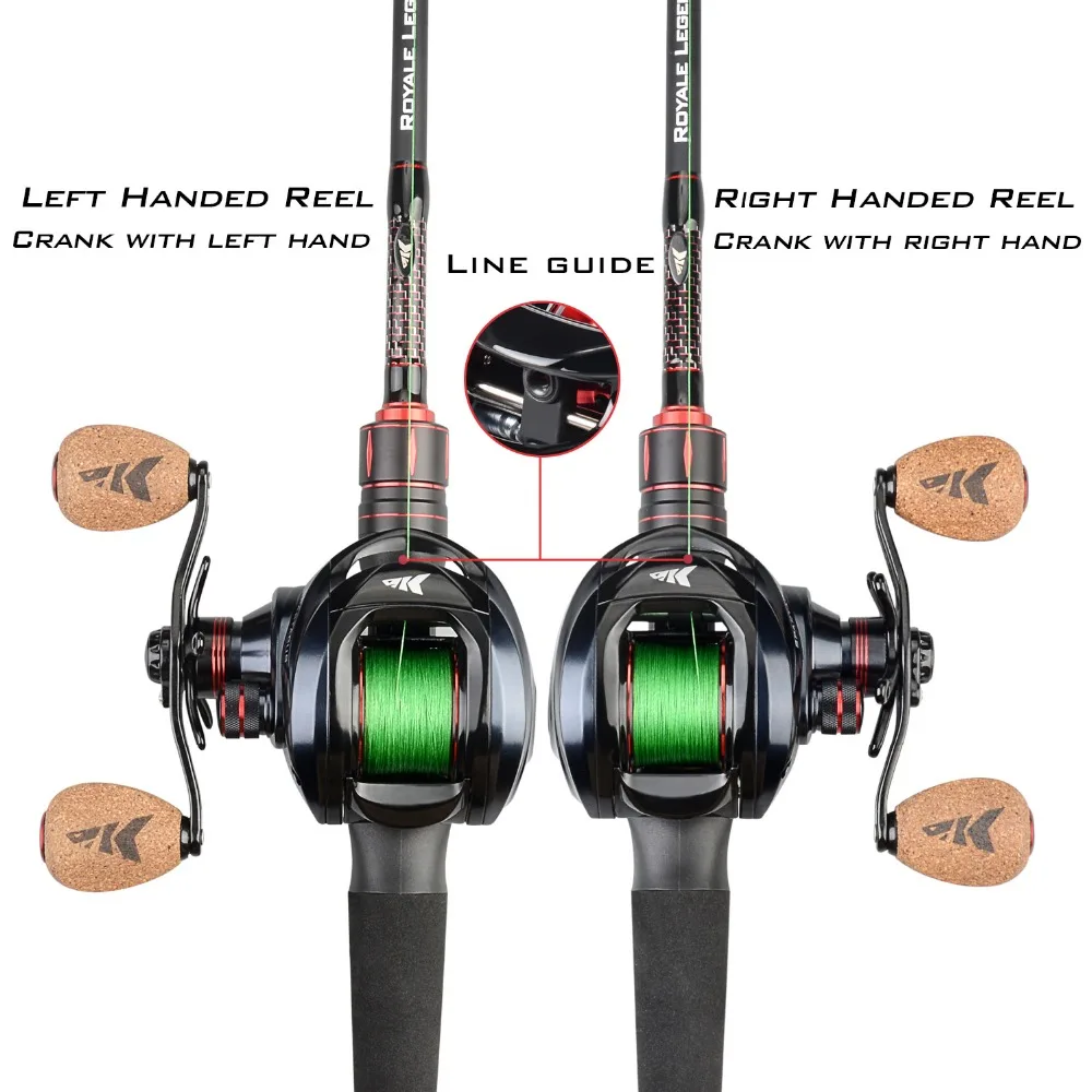 2019 جديد الصيد بكرة المزدوج نظام الفرامل Baitcasting بكرة 8 KG ماكس السحب 11 + 1 بب 6.3: 1 عالية السرعة الصيد بكرة