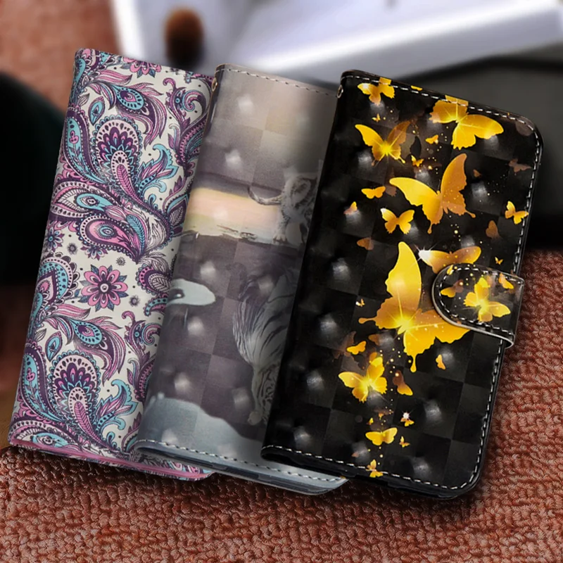 

Painting Flip Phone Case For Sony Xperia XZ2 Compact Leather + Silicon Wallet Cover sFor Sony Xperia XZ2 /XZ2 Compact Case Coque