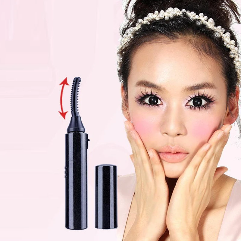 

Electric Eyelash Curler Silicone 2 in 1 Eyelash Brush Rotary Heated Eyelashes For Beauty Makeup Tool Curling Mascara Brush