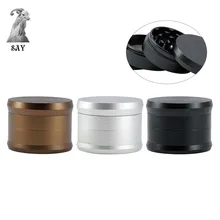 SY четырехслойная Алюминий из сплава в виде металлического жернов для трав, Диаметр 65 мм кальянный шланг измельчитель табака устройство для измельчения, курение аксессуары