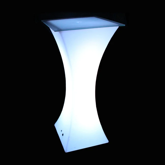 SK-LF24 (L60*W60*H110cm) High Top Coffee Bar Tables / LED Bar Furniture/ Glowing Light up Bar Furniture free shipping 1pc
