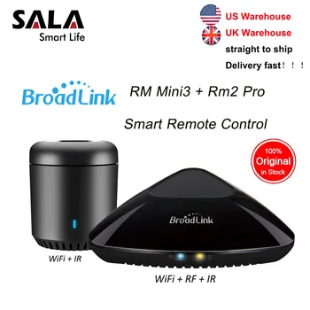 

Broadlink Mini3 RMPRO+RM33 Universal Intelligent Remote Controller Smart Home Automation WiFi IR RF Switch For IOS Android Phone