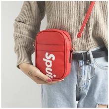 

New Fashion women Bags PU Male Bag Double Zipper girl Messenger Bags Promotional Small Crossbody Shoulder Bag woman