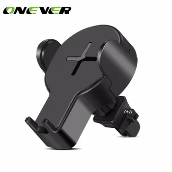 Onever Car fast wireless charger For iPhone X8 Plus8 Samsung GALAXY S7S7S6+S6  Note7 and Mobile holder with 360 degrees