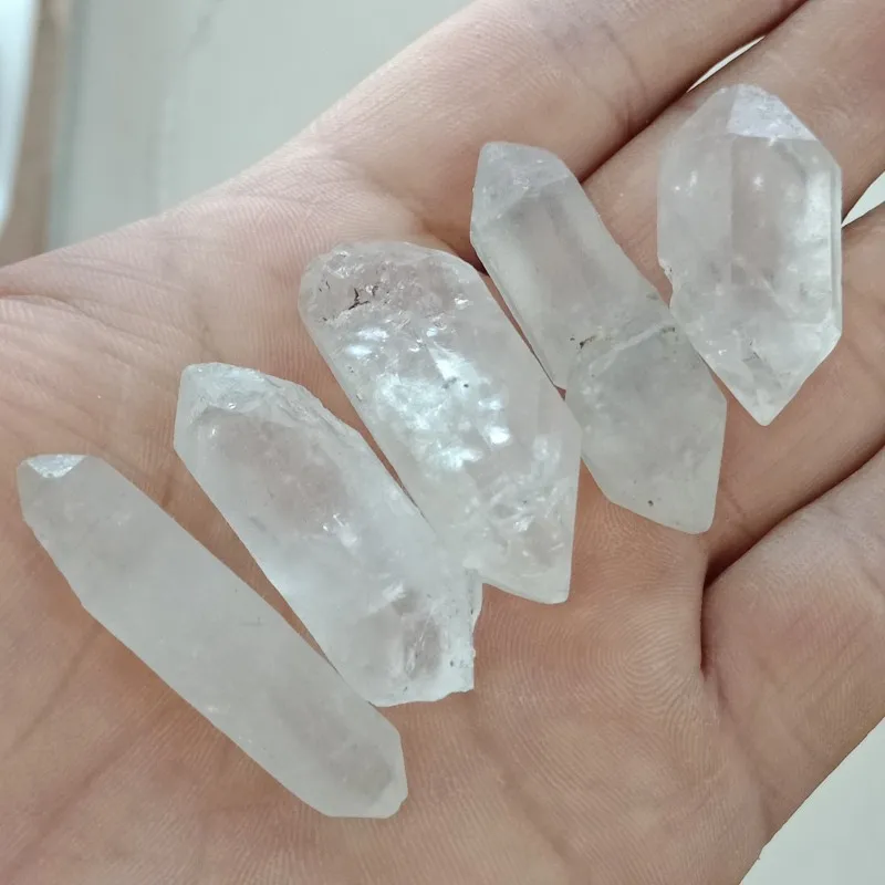 11LB Lot 100/% Natural Clear Quartz Points Terminated Lemurian seed Wand Crystal