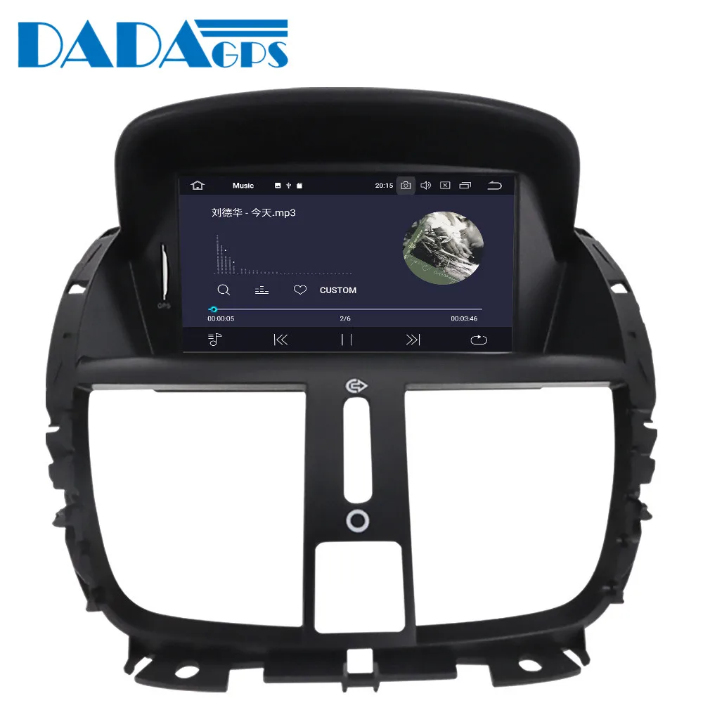 Автомагнитола на Android 10 головное устройство для Peugeot 207 2008 2009 2010 2011 2012 2013 2014 GPS