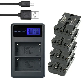 

4PC 2500mAh NP FM500H NP-FM500H Camera Battery+Charger F550 FM50 For SONY A65 A57 A560 A58 A580 A99 A77 A900 A450 A550 A200 A300
