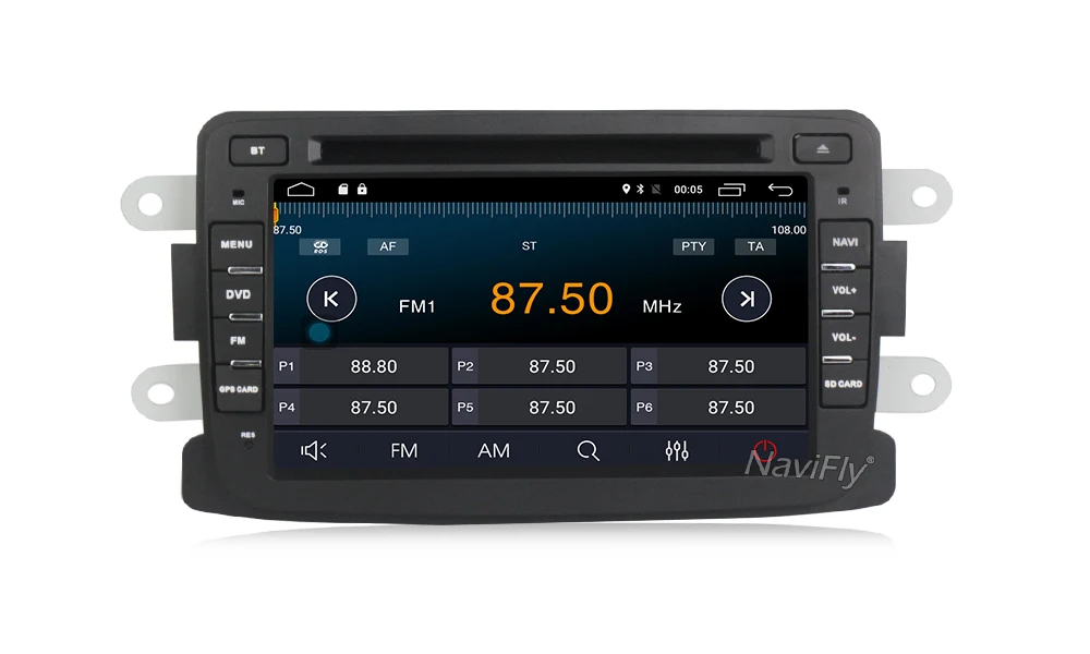 Discount NaviFly Android 7.1 Car DVD player radio audio For Dacia Duster Logan Sandero stereo with GPS Navigation 4G WIFI BT RDS 13