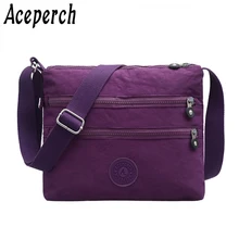 ACEPERCH, женские сумки на плечо, на молнии, маленькая обезьянка, сумки, сумки, Bolsos Mujer, для девушек, нейлоновая пляжная сумка-Кроссбоди, женская сумка
