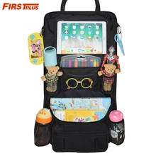 Большая емкость, защита на заднее сиденье автомобиля, висячая сумка, карманы для iPad, мобильных закусок, тканевые игрушки, держатель для телефона для детей