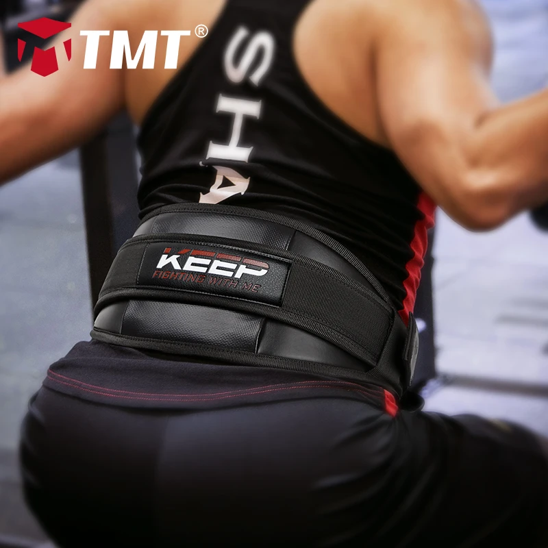 

TMT Weight Lifting Belt Training Fitness Adjustable Crossfit Back Support Barbell Dumbbel Powerlifting Waist Protector Gym Squat