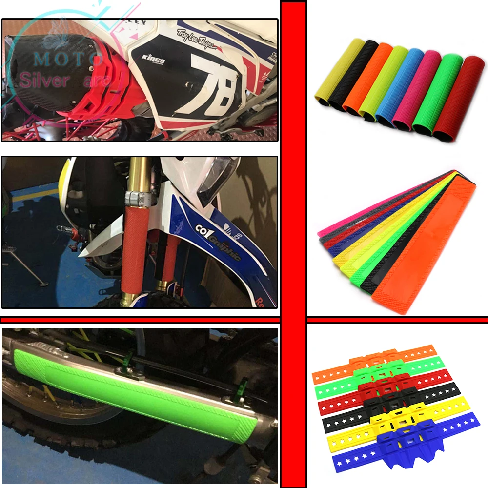 Front Fork Protector Shock Absorber Guard Wrap Cover Skin For