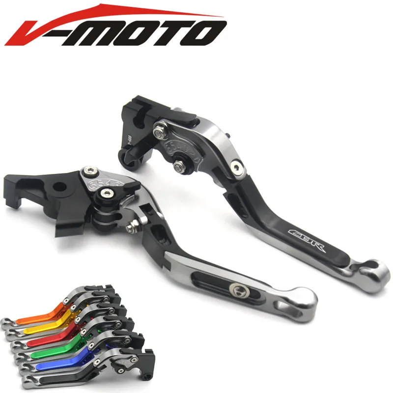 For HONDA CBR 600 F2 F3 F4 F4I 1991-2007 Motorcycle Adjustable Folding Extendable Brake Clutch Levers logo CBR For HONDA CBR 600 F2 F3 F4 F4I 1991-2007 Motorcycle Adjustable Folding Extendable Brake Clutch Levers logo CBR