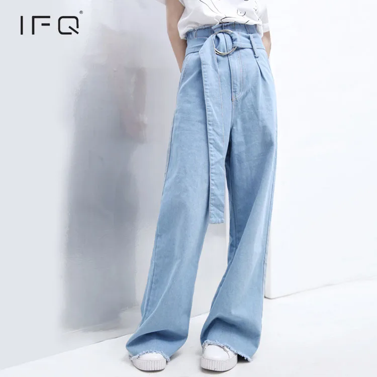 loose straight jeans women's