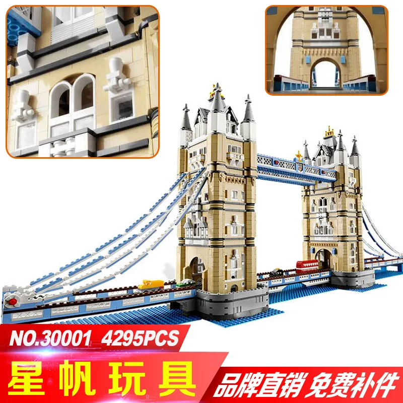 

30001 LELE17004 London Tower Bridge Building Block Compatible 10214 Creator Expert Famous Building Model Bricks Birthday Gift