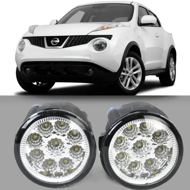 Car Styling For Nissan Juke 2011 2012 2013 2014 9 Pieces Leds Fog