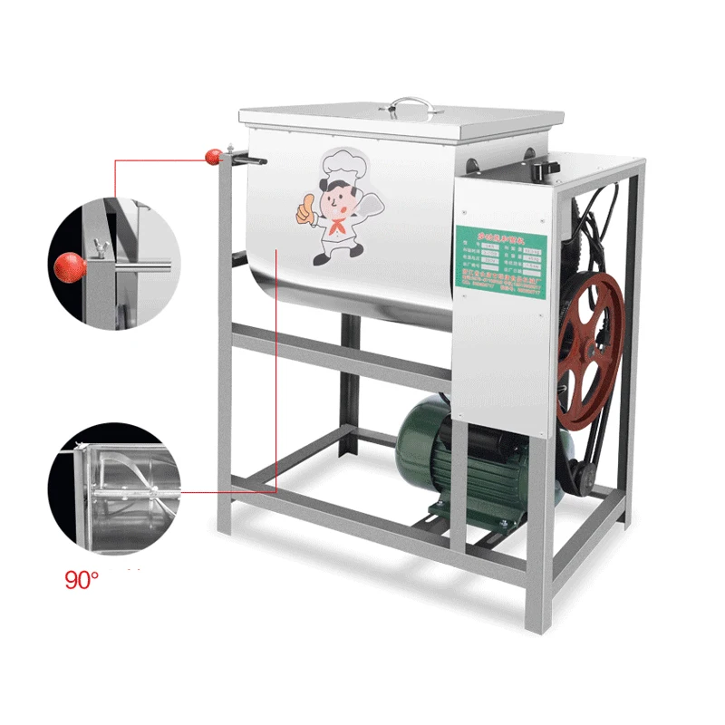 Серийный смеситель для теста 5 тестомешалка на 5 кг муки перемешивающий смеситель, машина для производства макаронных изделий в домашних условиях Замес теста грузоподъемностью 5кг 2200 Вт 1 шт