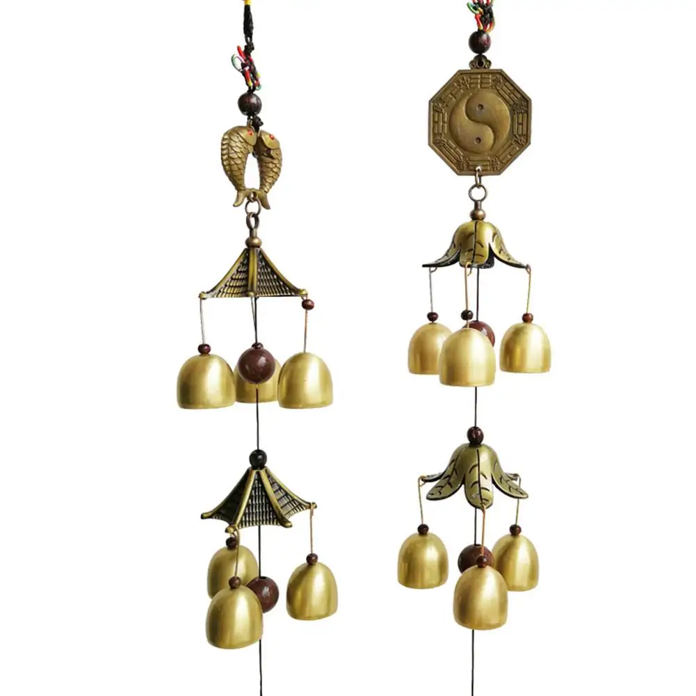 Copper Wind Chimes Feng Shui Goods For Yard Garden Decoration Outdoor