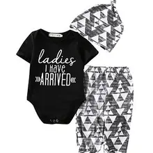 Новая осенняя одежда для маленьких мальчиков хлопковый комбинезон для новорожденных девочек и мальчиков+ штаны+ шапка, комплект одежды для малышей