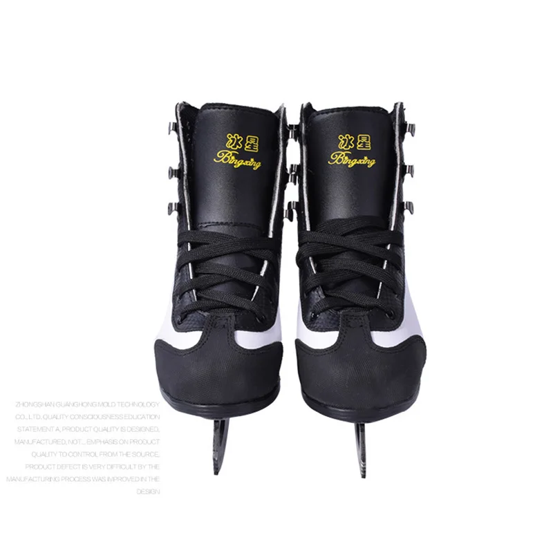 Japy تزلج الجليد تزلج الخدع أحذية الكبار الطفل حقيقي للجلد زلاجات ثلجية المهنية زهرة سكين هوكي سكين الحقيقي زلاجات ثلجية