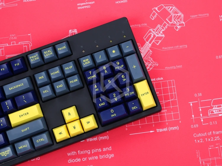Teclado Mecânico Switch Mousepad Cereja 900 400 mm Bordas Não Costuradas Macio Borracha Alta Qualidade - Imagem 6