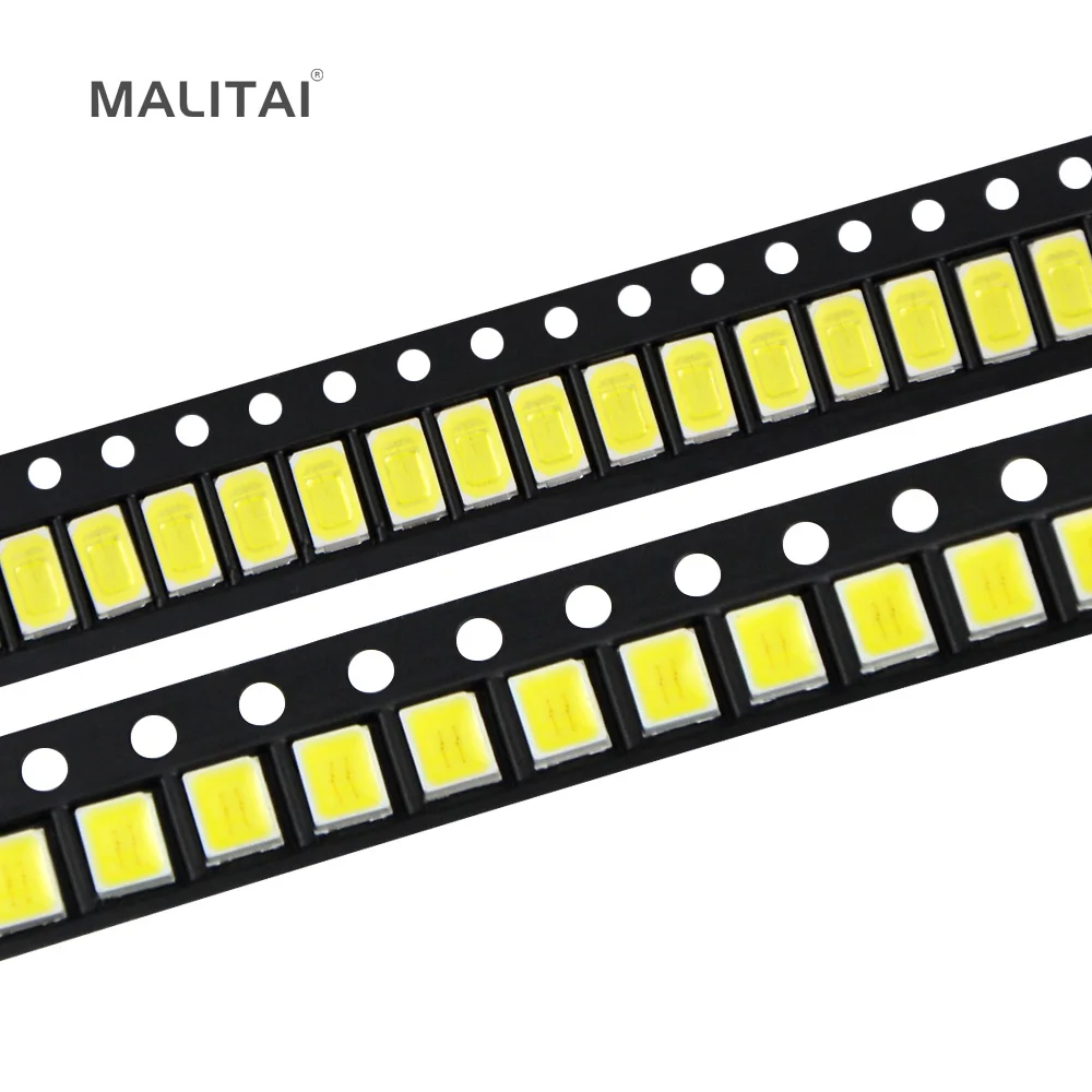 

100Pcs/lots Epistar Emitting Diode SMD 5730 5050 2835 lamp Chip LEDs light Beads 3000K 6500K SMT For LED Strip Spotlight Bulb