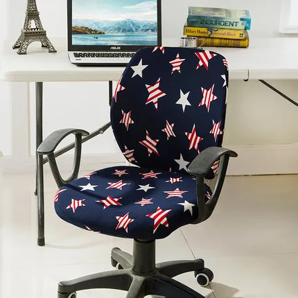 

New Fresh Spandex Computer Chair Cover 100% Polyester Elastic Fabric Office Chair Cover 30 Colors Easy Washable Removeable