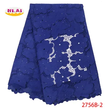 

Lace Embroidery Milk Lace, Royal Blue African Lace Flower Pattern Fabric, Wedding New Arrival Lace Mr2756b