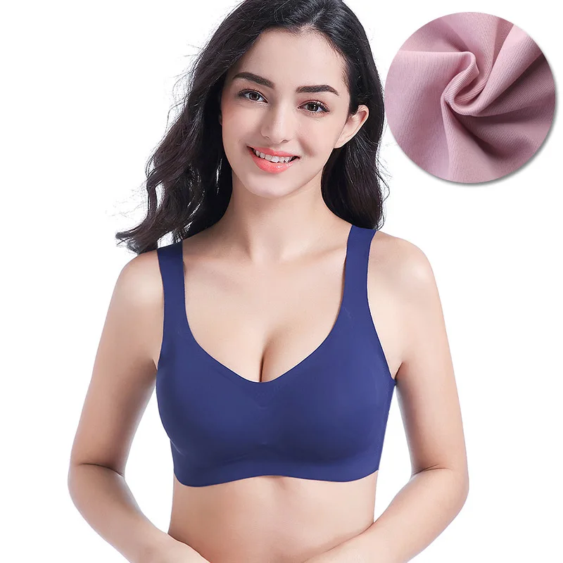 

Women 'S Sport Bra Wireless shakeproof Seamless Comfy Adjustable Solid Color Bra New Style Fourth Generation Gather Deep V Vest
