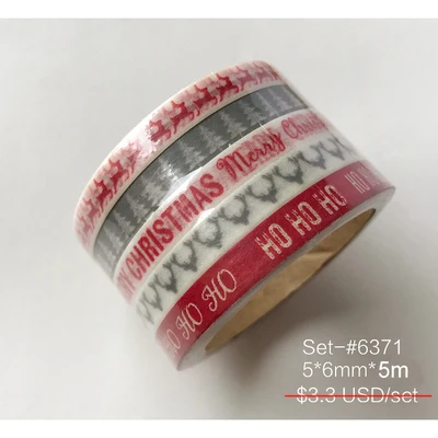 14 дизайнов Рождество/буквы/пятна/узор японский васи лента декоративная клейкая DIY маскирующая бумажная лента наклейки этикетка