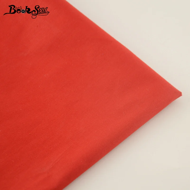 

100% Cotton Twill Fabric Classic Red Solid Color Cloth Home Textile Material For Sewing clothes Dolls Bed Sheet Patchwork