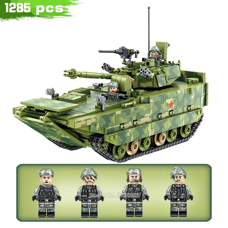 

Military Building Blocks Ww2 Tank Type 05 Amphibian Assault Vehicle Armed Mech Military Vehicle Figures Weapons Toy Legoinglys