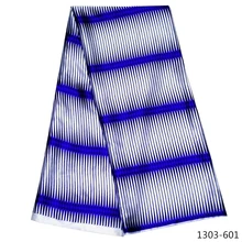 Хлопок шелк принты ткань Анкара Атлас воск высокое качество 5 ярдов африканская ткань для вечерние платья 1307